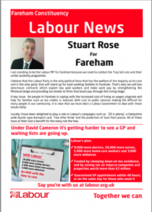 Fareham Constituency Labour News - Spring 2015